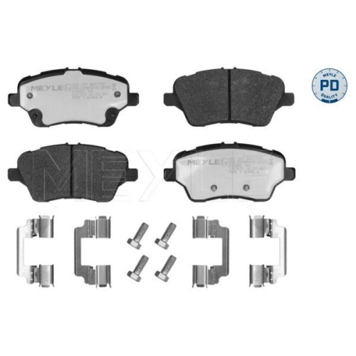 Bremsbelagsatz Scheibenbremse Meyle 0252513417PD f&uuml;r Ford Vorderachse