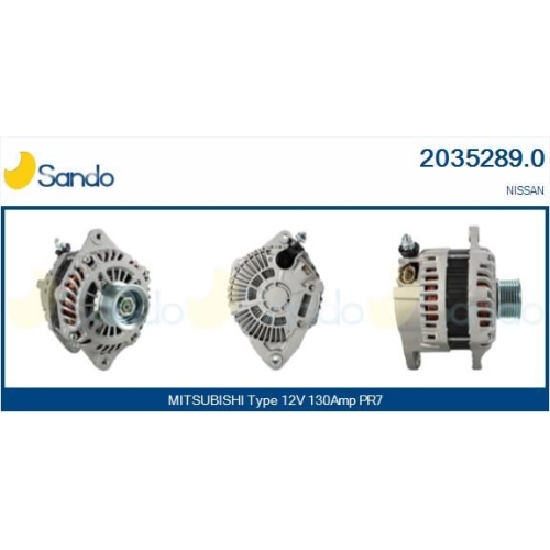 Generator Sando 2035289.0 f&uuml;r Mitsubishi Nissan