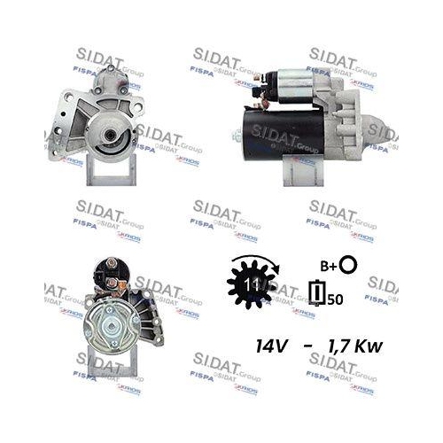 Starter Sidat S12BH0646A2 für Bmw