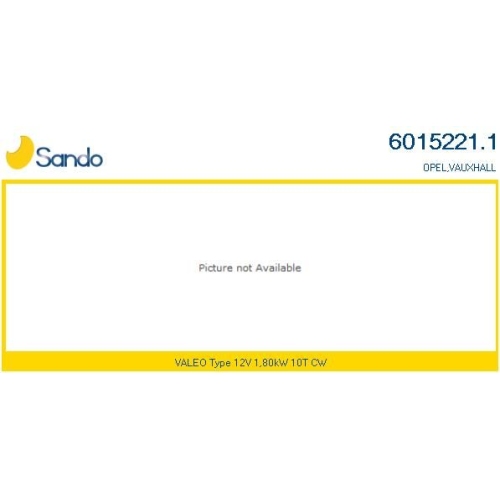 Starter Sando 6015221.1 f&uuml;r Fiat Opel Vauxhall