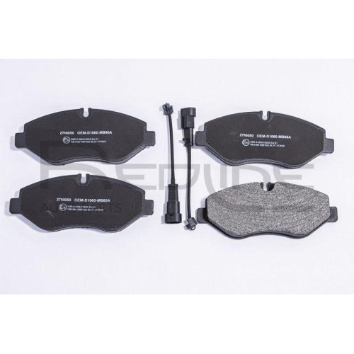 Bremsbelagsatz Scheibenbremse Red-line 27NI050 f&uuml;r Nissan Vorderachse