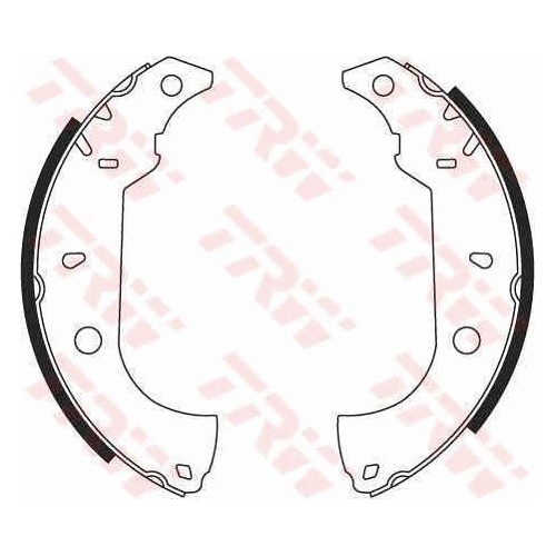 Bremsbackensatz Trw GS8614 f&uuml;r Alfa Romeo Fiat Hinterachse