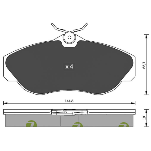 Bremsbelagsatz Scheibenbremse 7 Seven Parts SVP18970 für Land Rover