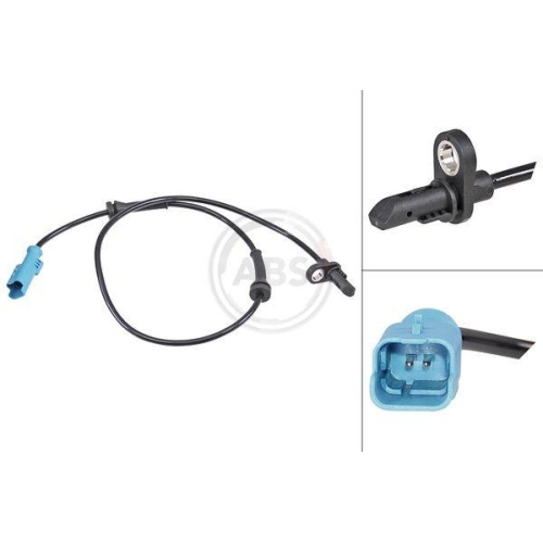 Sensor Raddrehzahl A.b.s. 30942 f&uuml;r Citro&euml;n Opel Peugeot Vauxhall Hinterachse