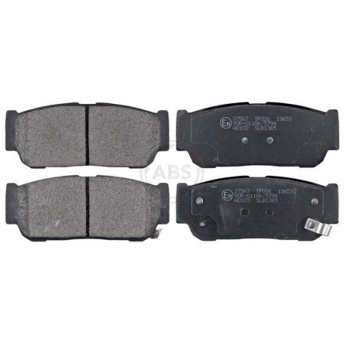 Bremsbelagsatz Scheibenbremse A.b.s. 37567 für Ssangyong Kia Hinterachse