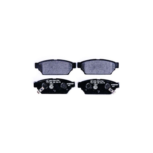 Bremsbelagsatz Scheibenbremse Hella 8DB 355 016-701 f&uuml;r Mitsubishi Nissan