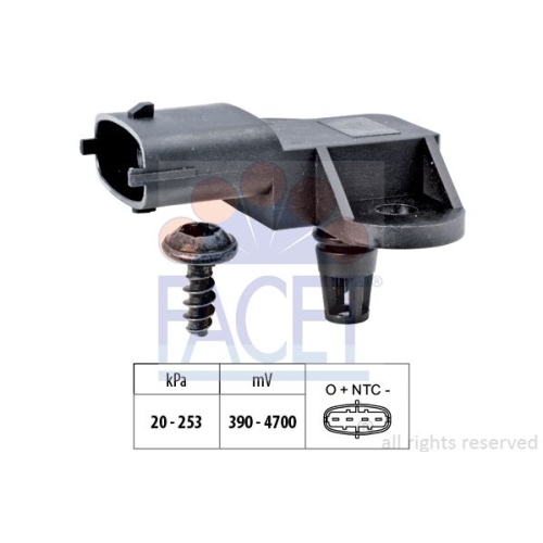 Luftdrucksensor H&ouml;henanpassung Facet 10.3176 Made In Italy - Oe Equivalent f&uuml;r