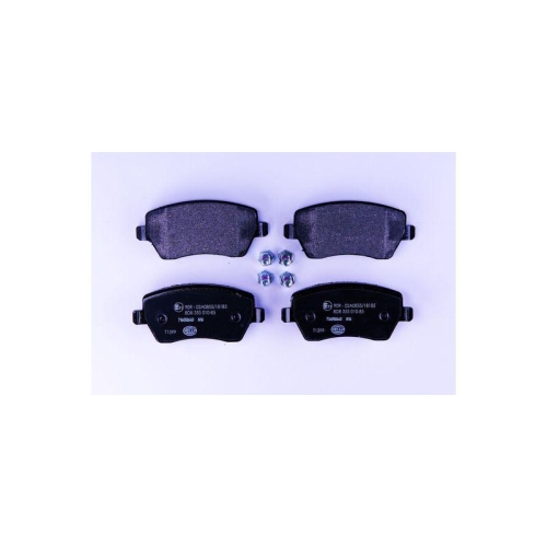 Bremsbelagsatz Scheibenbremse Hella 8DB 355 010-851 f&uuml;r Lada Mercedes Benz Dacia