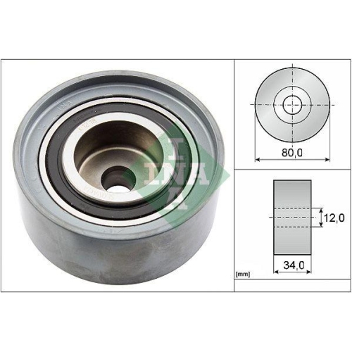 Umlenk /f&uuml;hrungsrolle Zahnriemen Ina 532 0527 10 f&uuml;r Audi Seat Skoda VW