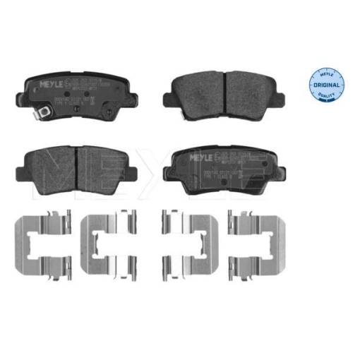 Bremsbelagsatz Scheibenbremse Meyle 0252533715W Meyle-original: True To Oe. f&uuml;r