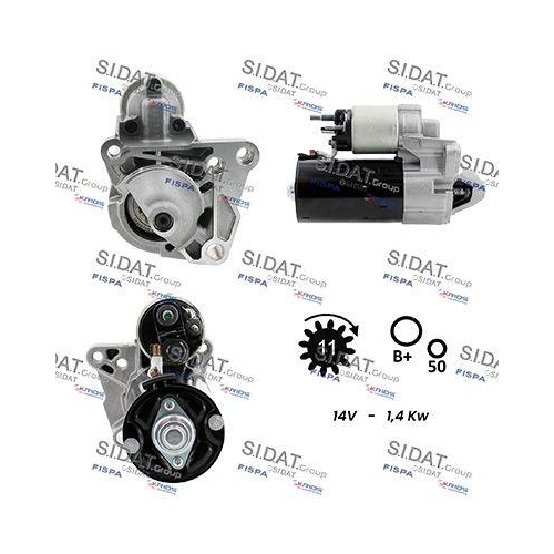 Starter Sidat S12BH0688A2 für Renault