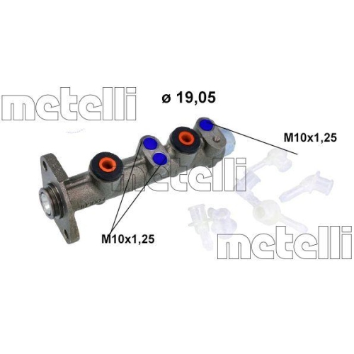 Hauptbremszylinder Metelli 05-0006K f&uuml;r Fiat Seat Zastava Fso Autobianchi