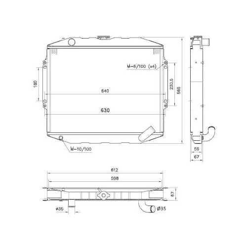 K&uuml;hler Motork&uuml;hlung Nrf 52282 f&uuml;r Mitsubishi