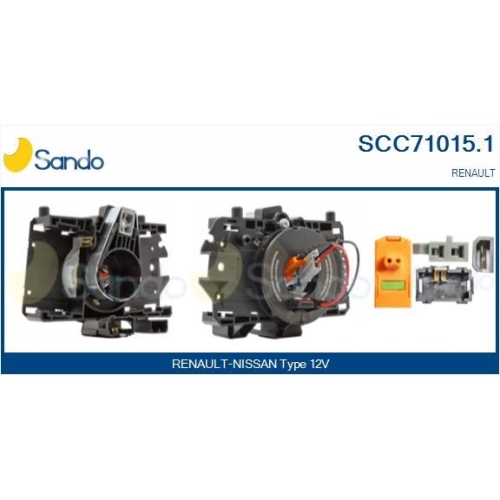 Wickelfeder Airbag Sando SCC71015.1 für Renault Für Fahrzeuge Mit Obd