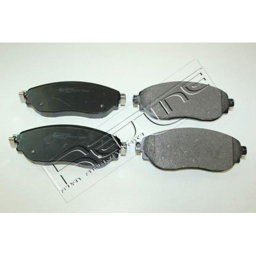 Bremsbelagsatz Scheibenbremse Red-line 27NI061 f&uuml;r Fiat Nissan Renault Chevrolet