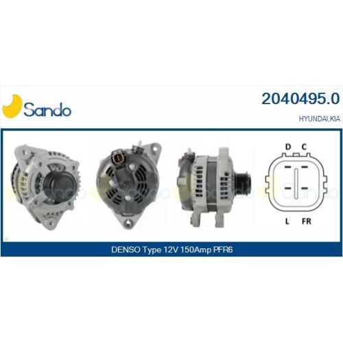 Generator Sando 2040495.0 für Hyundai