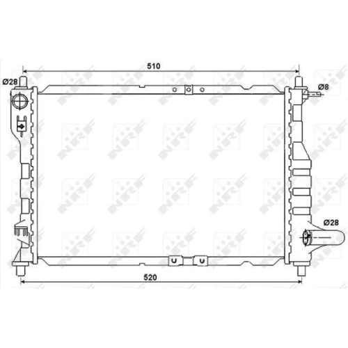 K&uuml;hler Motork&uuml;hlung Nrf 53068 f&uuml;r Chevrolet Daewoo