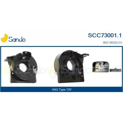 Wickelfeder Airbag Sando SCC73001.1 für Vag Für Fahrzeuge Mit Obd