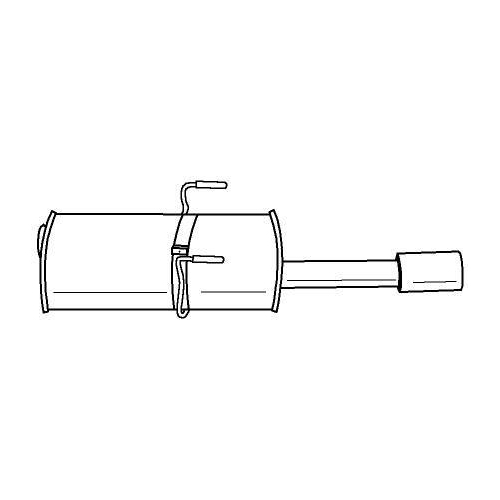 Endschalld&auml;mpfer Sigam 46618 f&uuml;r Peugeot