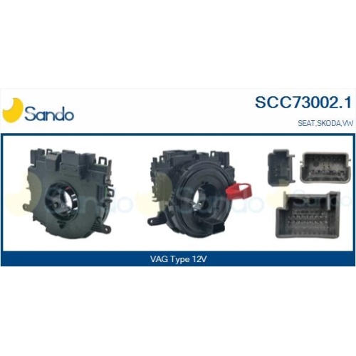 Wickelfeder Airbag Sando SCC73002.1 für Vag Für Fahrzeuge Mit Obd