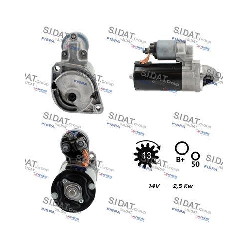 Starter Sidat S12BH0863 f&uuml;r Mercedes Benz Mercedes Benz