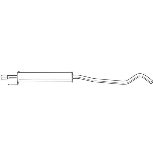 Mittelschalld&auml;mpfer Sigam 40418 f&uuml;r Opel Mitte