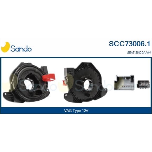 Wickelfeder Airbag Sando SCC73006.1 für Vag Für Fahrzeuge Mit Obd