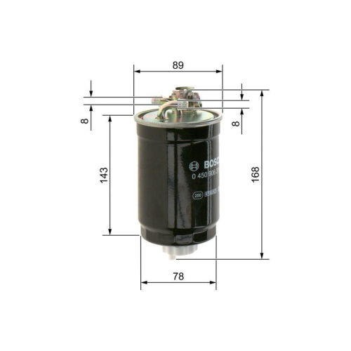 Kraftstofffilter Bosch 0450906274 f&uuml;r Ford Peugeot Seat Skoda VW Kayser