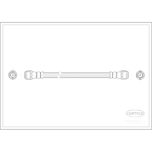 Bremsschlauch Corteco 19032415 für Mercedes Benz Mercedes Benz Hinterachse Innen