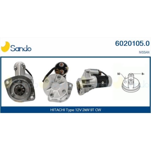 Starter Sando 6020105.0 für Nissan Hitachi