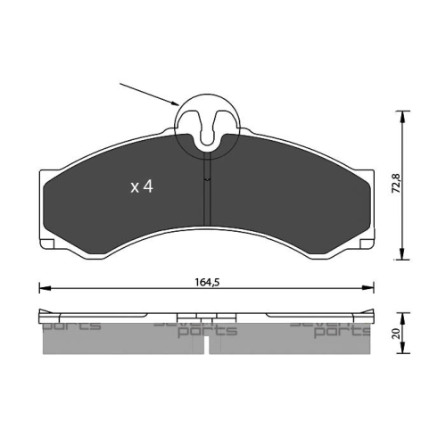 Brake Pad Set Disc Brake 7 Seven Parts SVP20062 for Audi Mercedes Benz Seat Vag