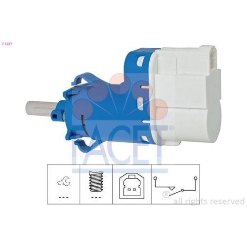 Bremslichtschalter Facet 7.1237 Made In Italy - Oe Equivalent f&uuml;r Ford Jaguar