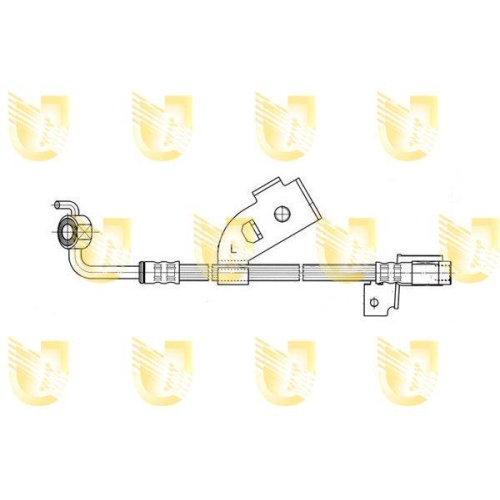 Bremsschlauch Unigom 377300 f&uuml;r Ford Vorderachse Links