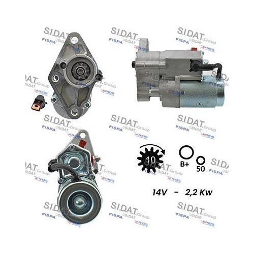Starter Sidat S12DE0347A2 f&uuml;r Hyundai Kia