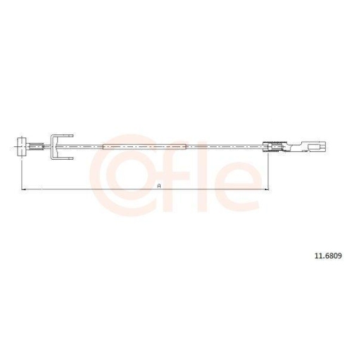 Seilzug Feststellbremse Cofle 11.6809 für Opel Renault Mitte