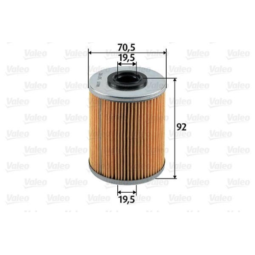 Kraftstofffilter Valeo 587902 f&uuml;r Opel Saab Vauxhall