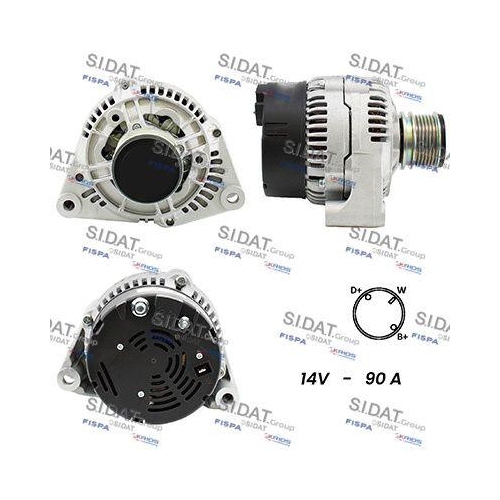 Generator Sidat A12BH0552A2 für Daf Mercedes Benz Mercedes Benz Mercedes Benz