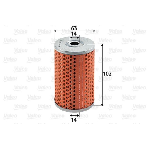 Kraftstofffilter Valeo 587911 f&uuml;r Citro&euml;n Ford Peugeot Renault