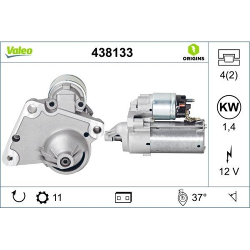 Starter Valeo 438133 Valeo Origins New Oe Technologie für Citroën Fiat Opel DS
