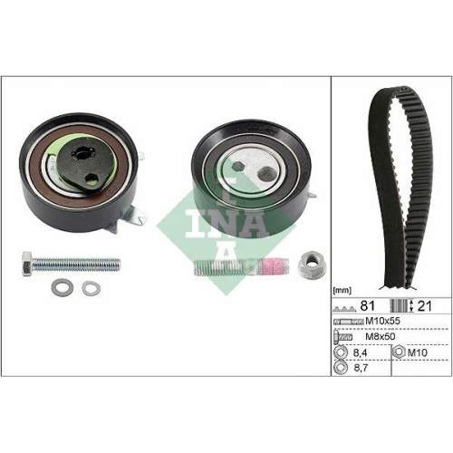 Zahnriemensatz Schaeffler Ina 530 0062 10 f&uuml;r Audi Seat Skoda Volvo VW