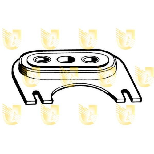 Lagerung Motor Unigom 396001 f&uuml;r Citro&euml;n Hinten