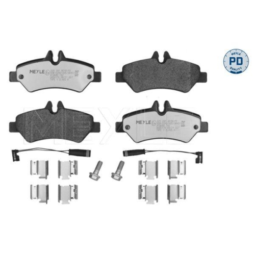Bremsbelagsatz Scheibenbremse Meyle 0252919019PD f&uuml;r Mercedes Benz Mercedes Benz