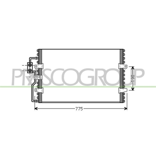 Kondensator Klimaanlage Prasco CI053C001 Aq für Citroën Fiat Lancia Peugeot