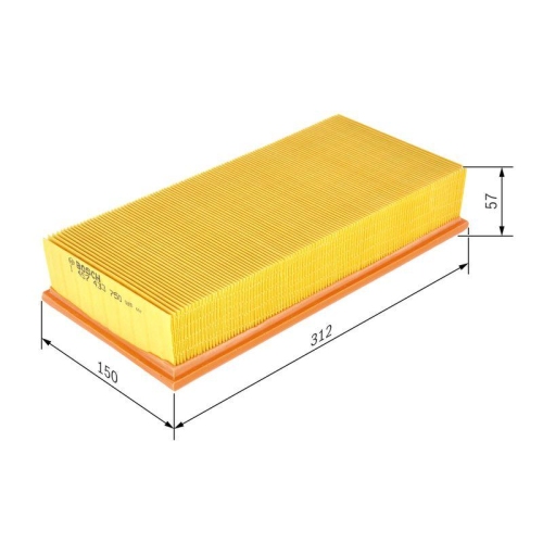Luftfilter Bosch 1457433750 f&uuml;r Daf Ford Renault Volvo