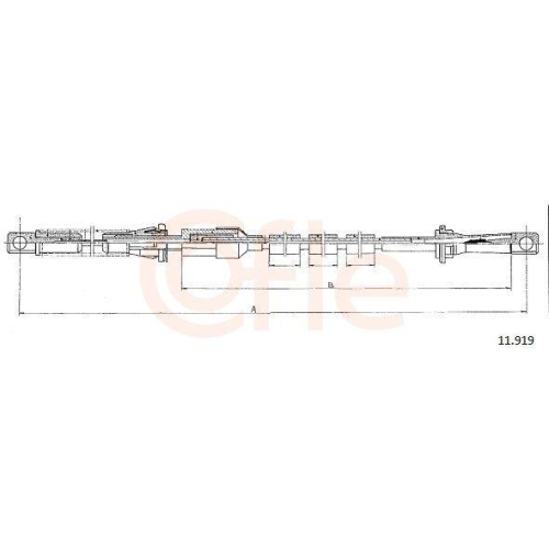 Gaszug Cofle 11.919 f&uuml;r Ford