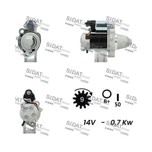 Starter Sidat S12DE0516A2 f&uuml;r Honda