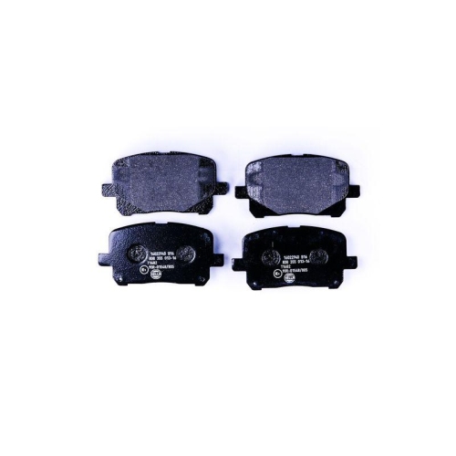 Bremsbelagsatz Scheibenbremse Hella 8DB 355 013-161 f&uuml;r Toyota Vorderachse