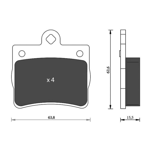Bremsbelagsatz Scheibenbremse 7 Seven Parts SVP19400 f&uuml;r Mercedes Benz
