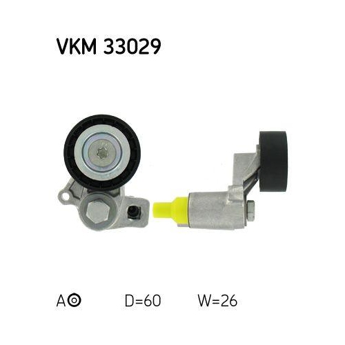 Riemenspanner Keilrippenriemen Skf VKM 33029 für Citroën Fiat Peugeot Mitte Oben