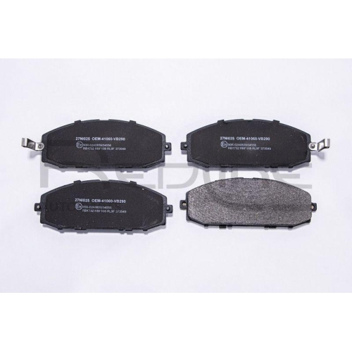 Bremsbelagsatz Scheibenbremse Red-line 27NI025 f&uuml;r Nissan Vorderachse